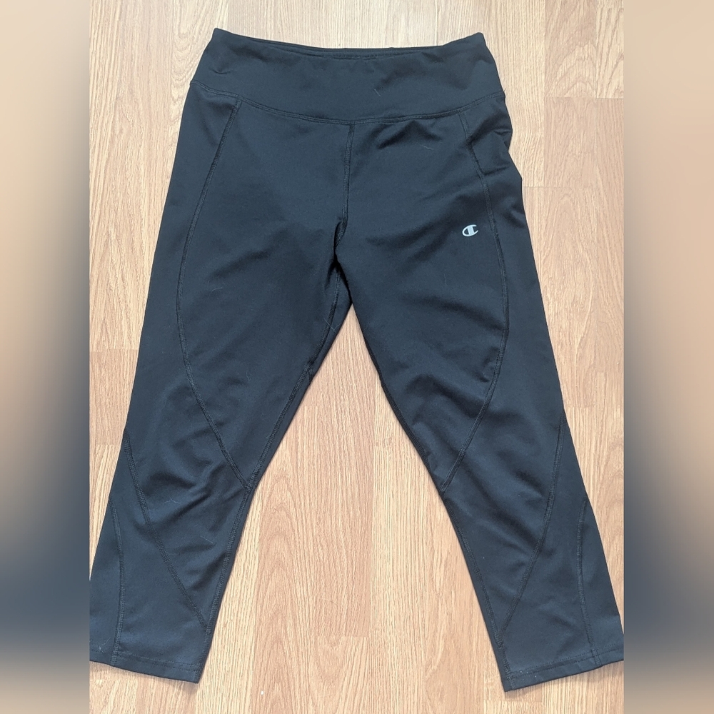 😁 Champion Womens Black Leggings